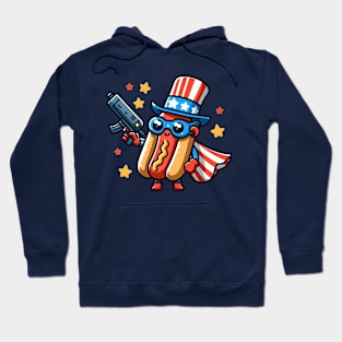 A Whimsical Tribute to American Culture in Cartoon Style Hoodie